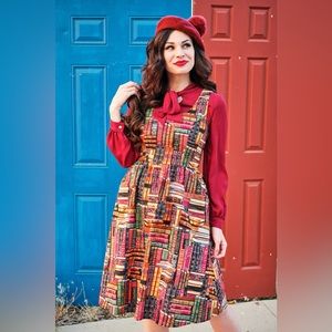 Retrolicious Don’t Judge A Book By Its Cover fit And flare dress